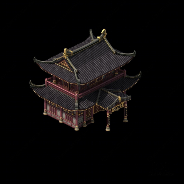 中式古建3D模型