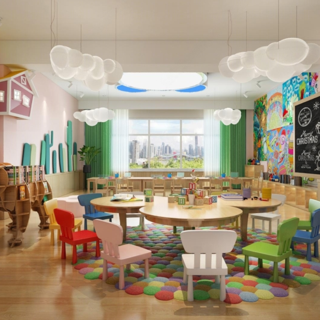 幼儿园手工教室 活动室3D模型