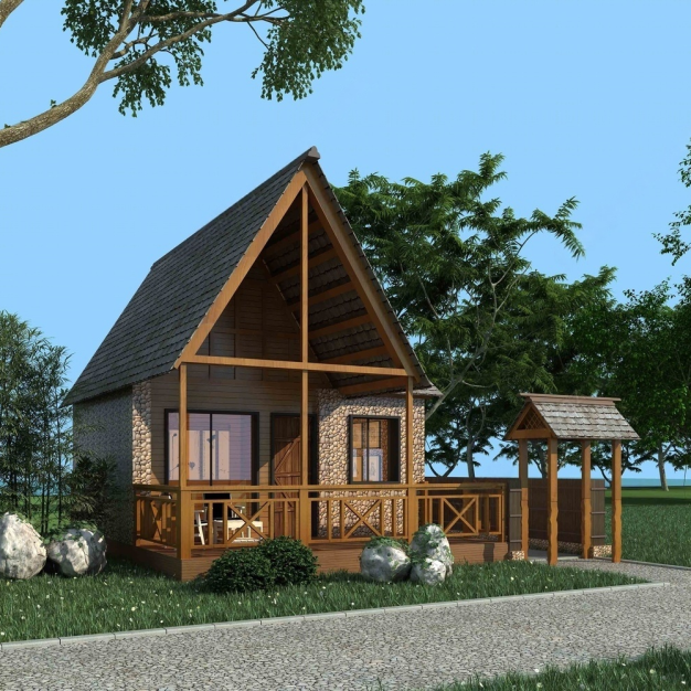 木屋 民宅建筑3D模型