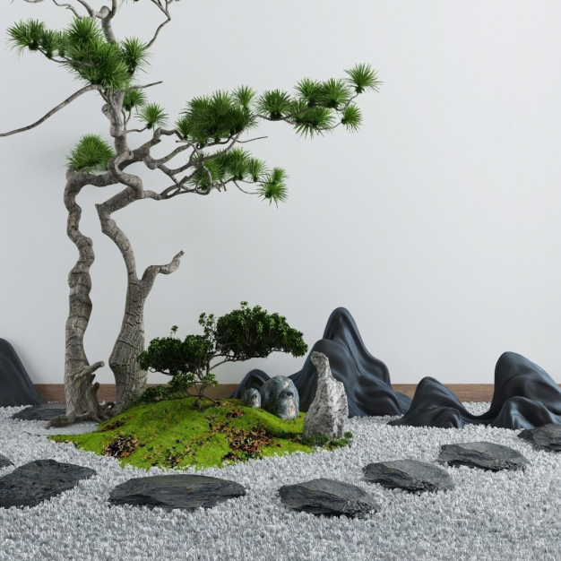 石头 假山 园艺小品3D模型