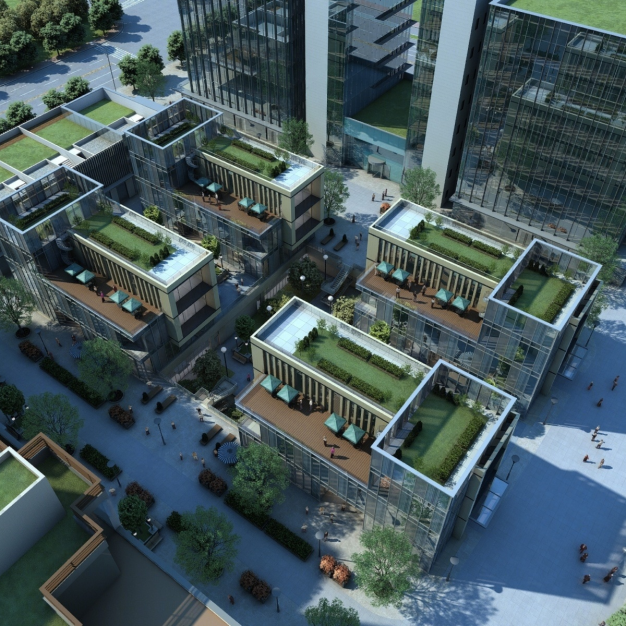 办公建筑大楼3D模型