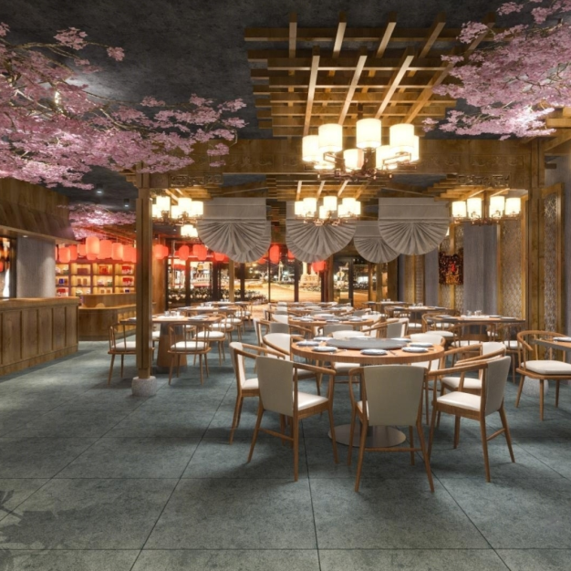 新中式餐饮店3D模型