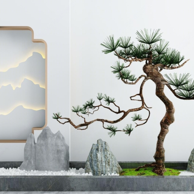 假山园艺小品3D模型