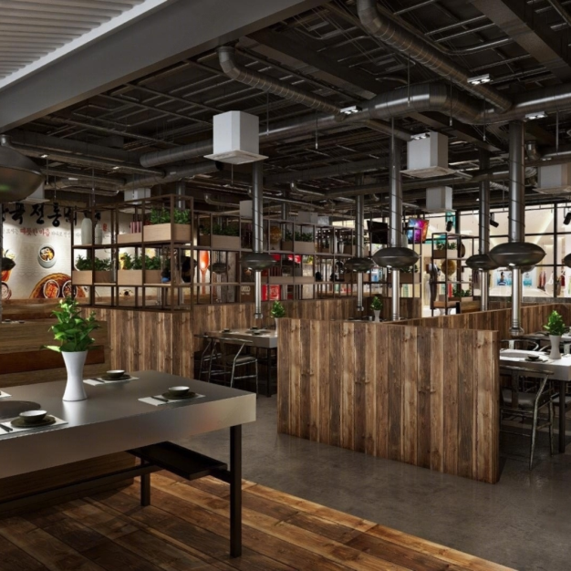 烤肉店 餐馆3D模型