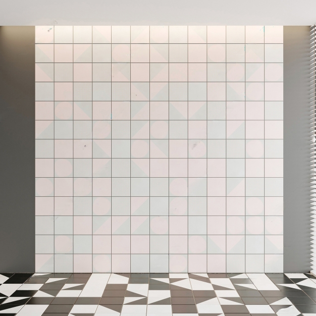 方形瓷砖背景墙3D模型