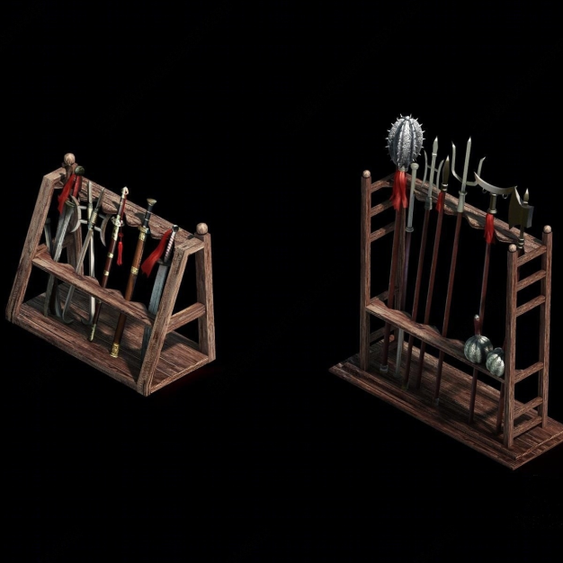 武器架 兵器架3D模型