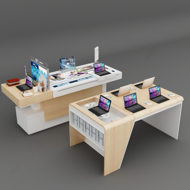 货柜 电脑展示柜 展台3D模型