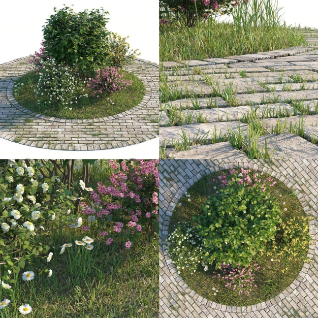 花坛 灌木3D模型