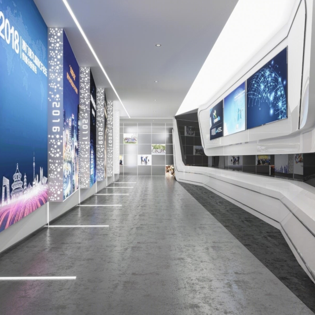 科技展厅过道3D模型