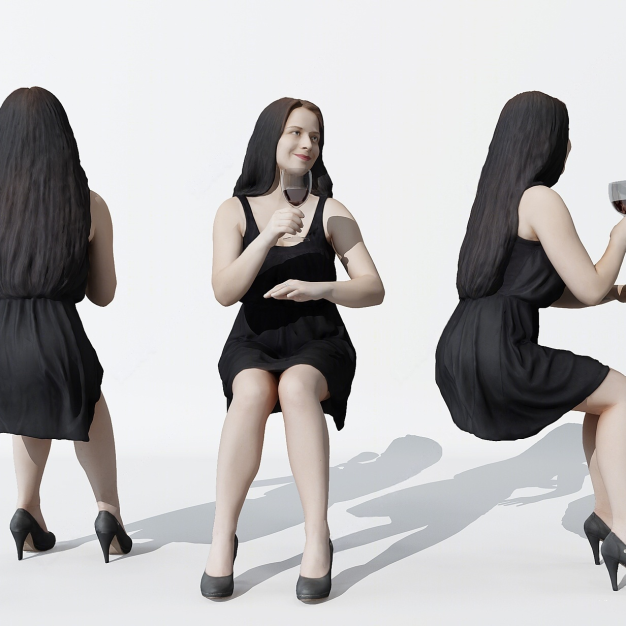 人物 女人 3D模型