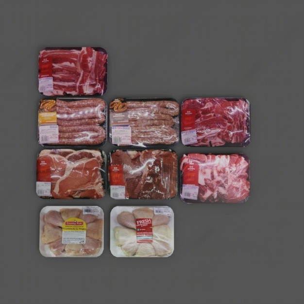 猪肉 香肠食物3D模型