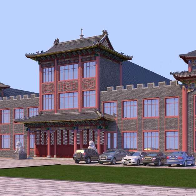 中式古建3D模型