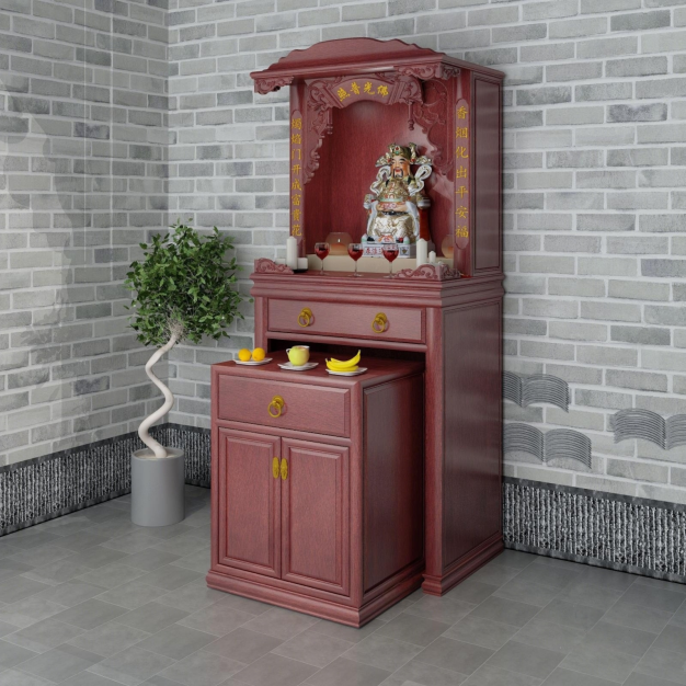 佛龛 神龛 神像3D模型