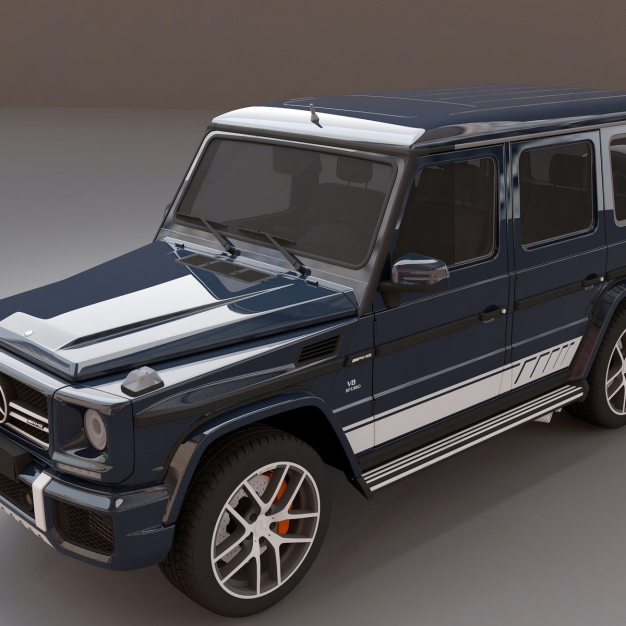 奔驰大G越野车3D模型