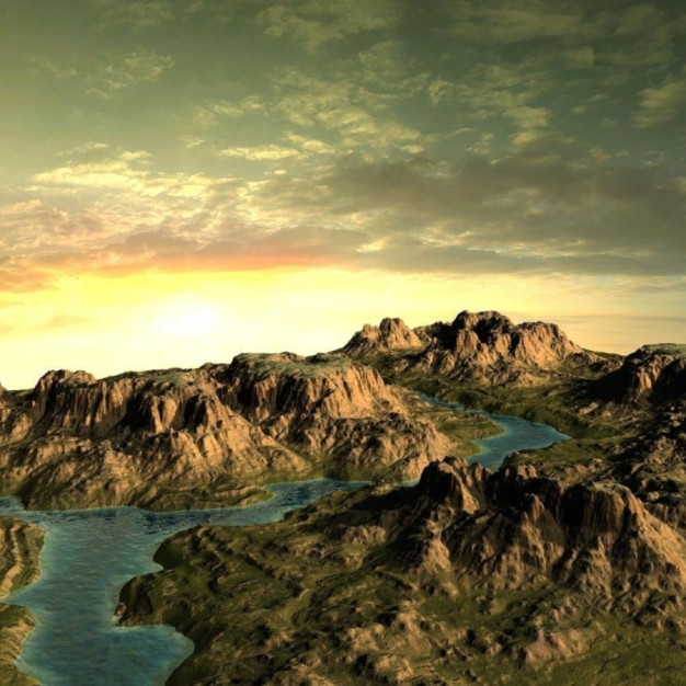 山川河流3D模型