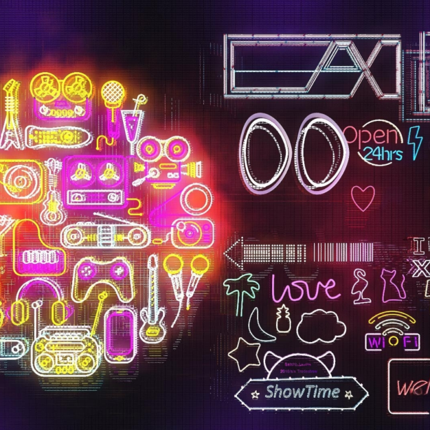 霓虹灯3D模型