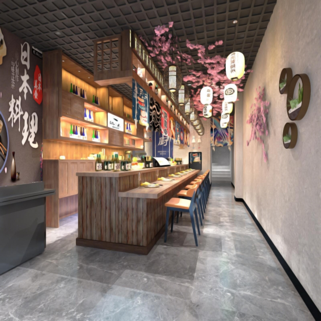 日式日料店3D模型