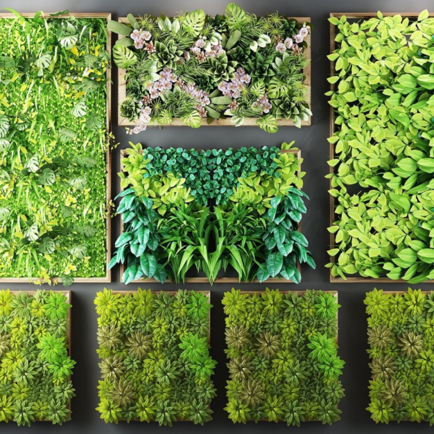 多肉画 绿植 植物墙3D模型