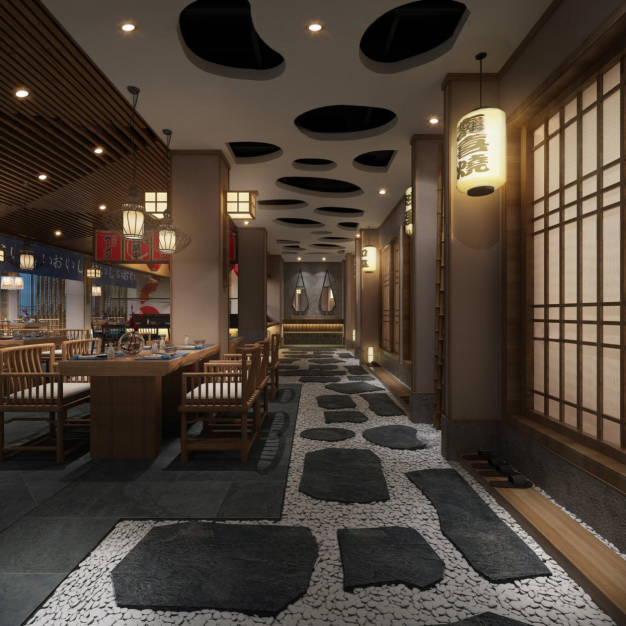 日式寿司店3D模型