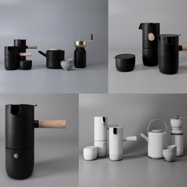 咖啡杯 咖啡用品3D模型