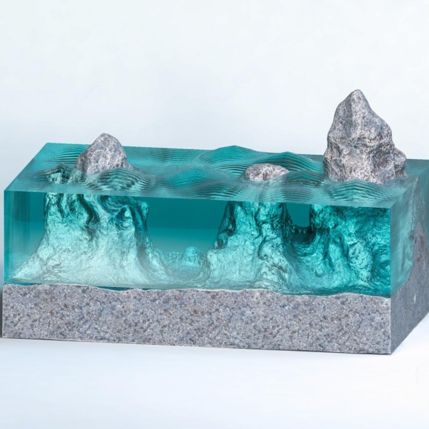 现代玻璃艺术品3D模型