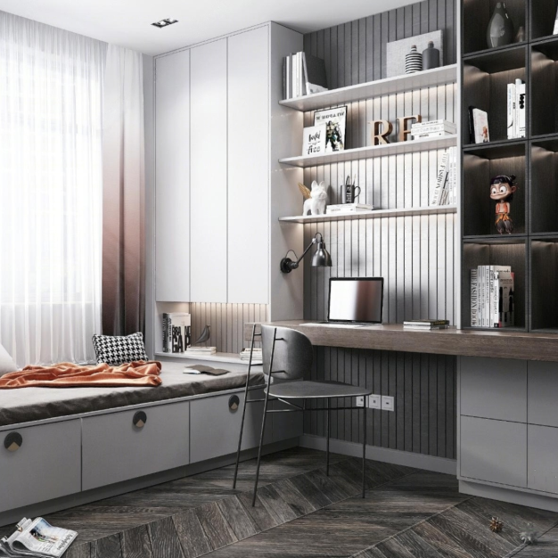 榻榻米书房3D模型