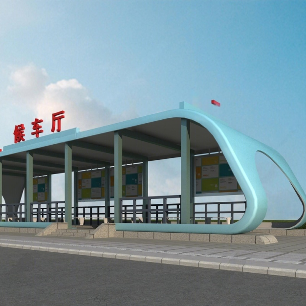站台 候车厅3D模型