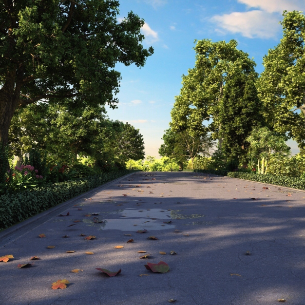 公路景观规划3D模型