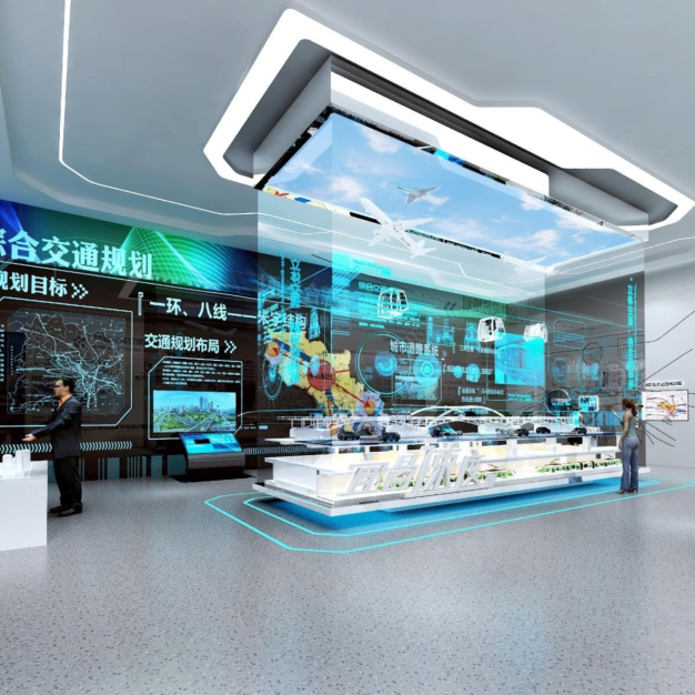 规划展厅科技沙盘3D模型
