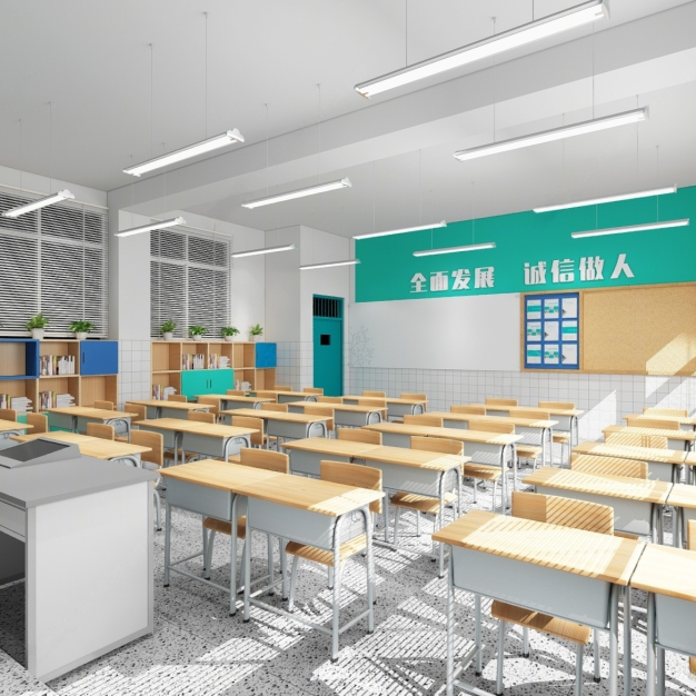 学校教室3D模型