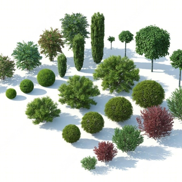 灌木 花草 植物3D模型