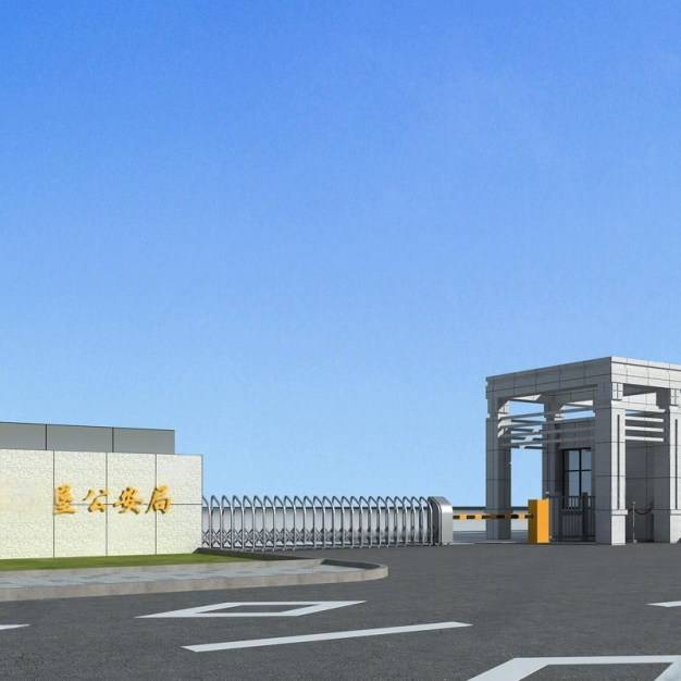 现代大门入口3D模型
