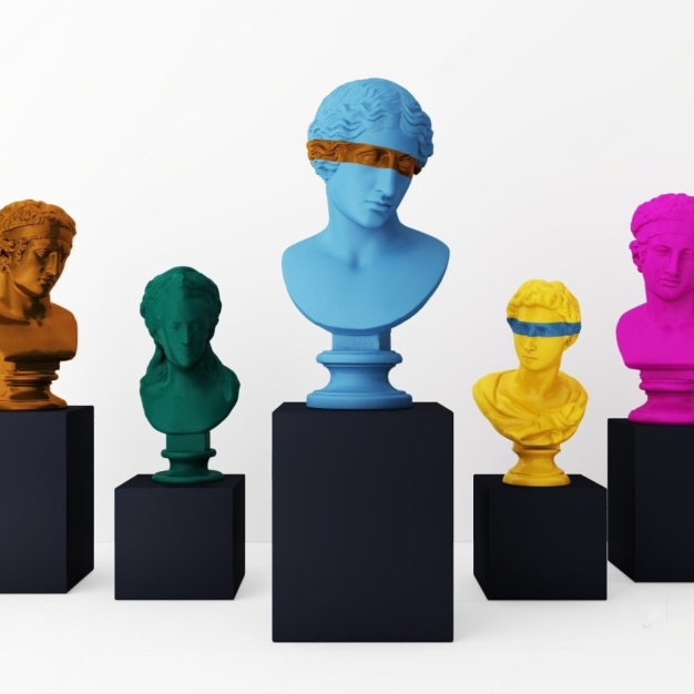 现代雕塑摆件3D模型