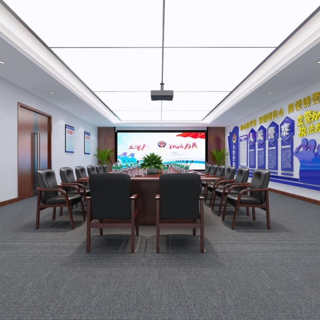 公安局会议室3D模型