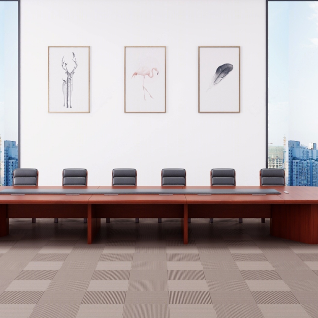 现代会议桌椅组合3D模型