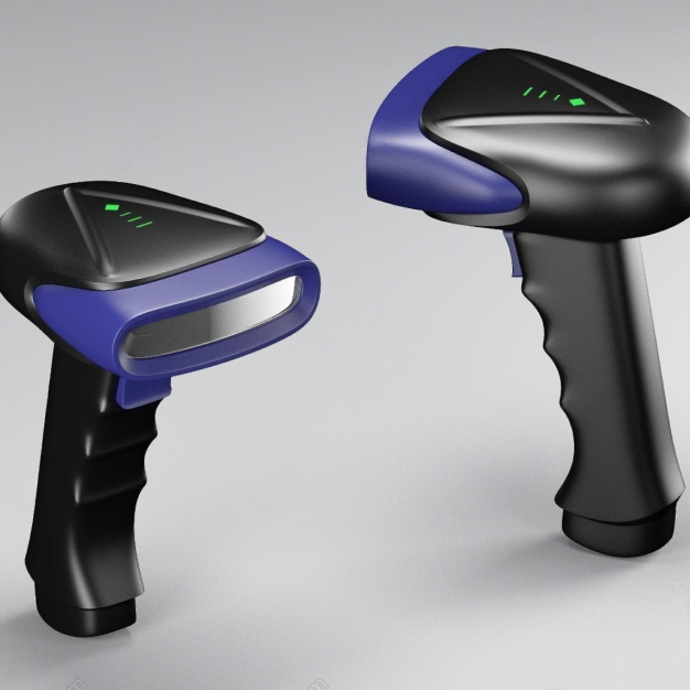 现代收银台 扫码设备3D模型