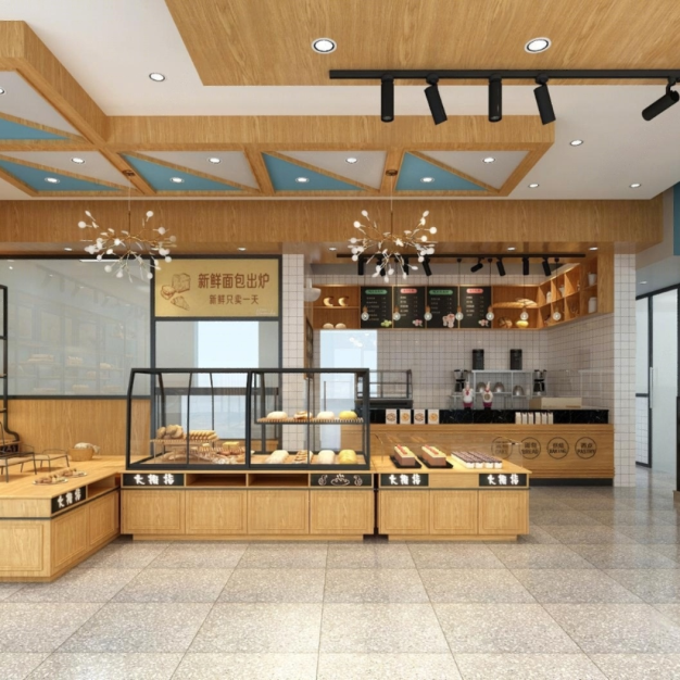 现代面包店3D模型