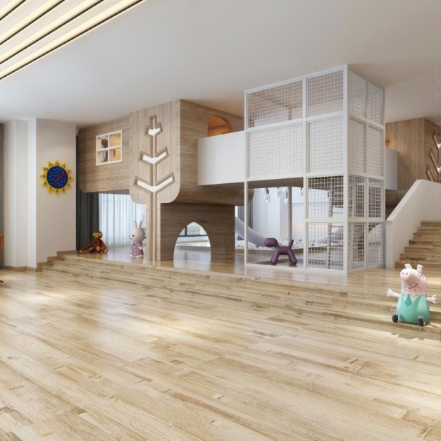 现代幼儿早教培训中心接待区3D模型