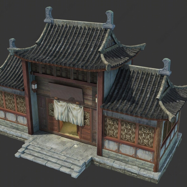 中式古建3D模型