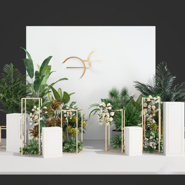 现代植物美陈3D模型