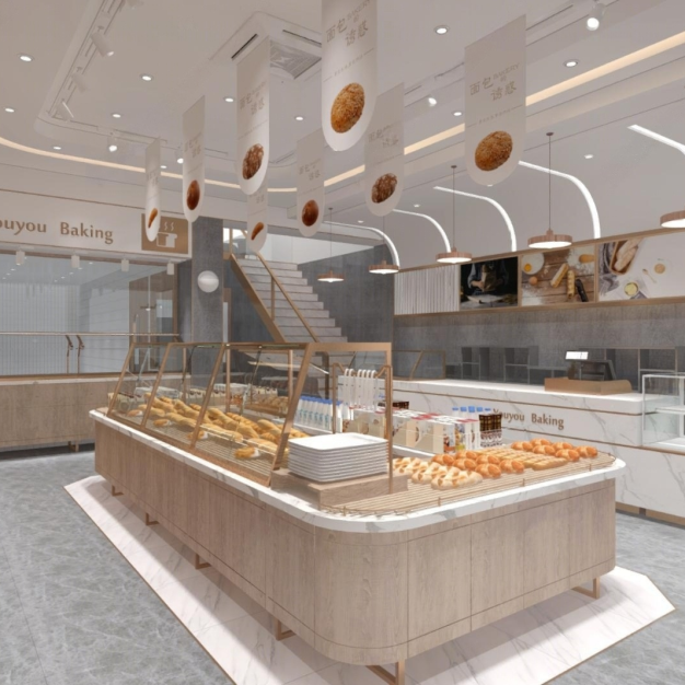 现代面包店3D模型