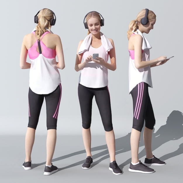 人物 女人3D模型