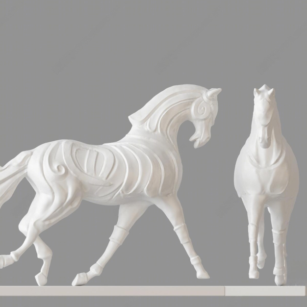 马雕像3D模型