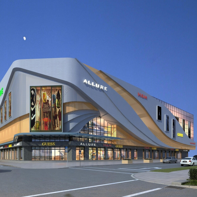 商场建筑外观3D模型