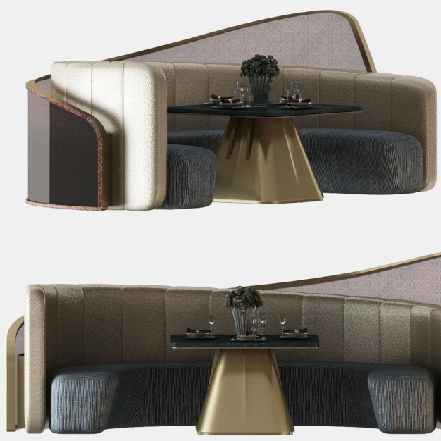现代轻奢沙发3D模型