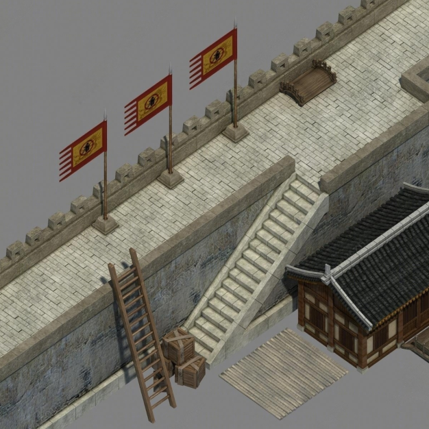 城墙古建3D模型