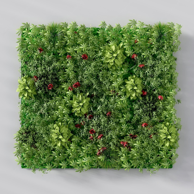 现代绿植墙3D模型
