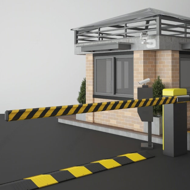 道闸 岗亭3D模型