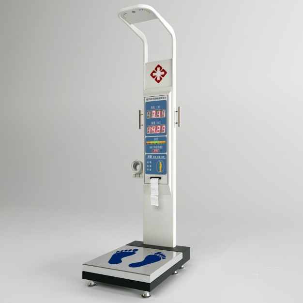 现代医用电子秤3D模型