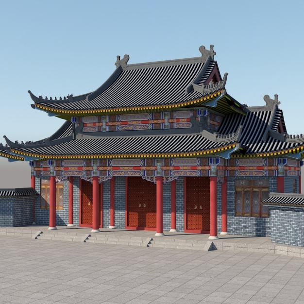 中式古建3D模型